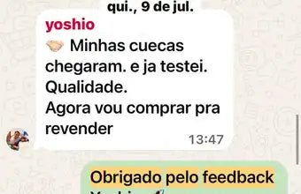 Print do grupo de atacado TUDO FLUY: feedback do cliente Yoshio