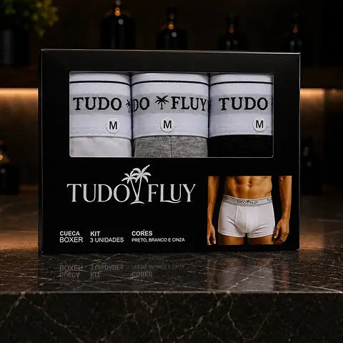 Kit 3 TUDO FLUY na caixa personalizada premium
